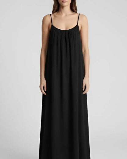 Elegant Black Maternity Maxi Nightdress Soft Comfortable Women Nightwear Pakistan
