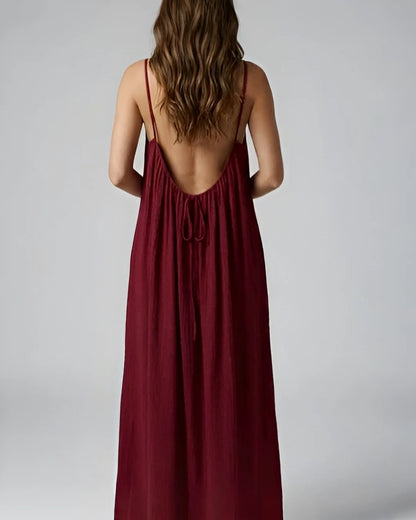 Women's elegant maroon maternity maxi nightdress – stylish and comfortable nightwear