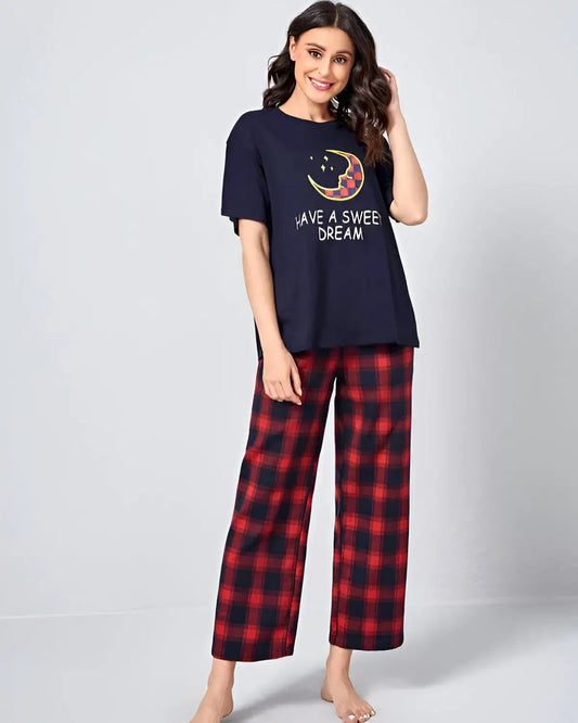 Have a Dreams printed cotton night suit for women in Pakistan