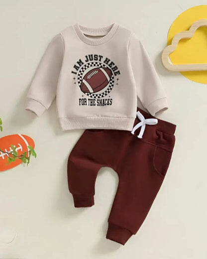 I’m Just Here Printed Kids Winter Suit in soft fleece by Trendy Wears