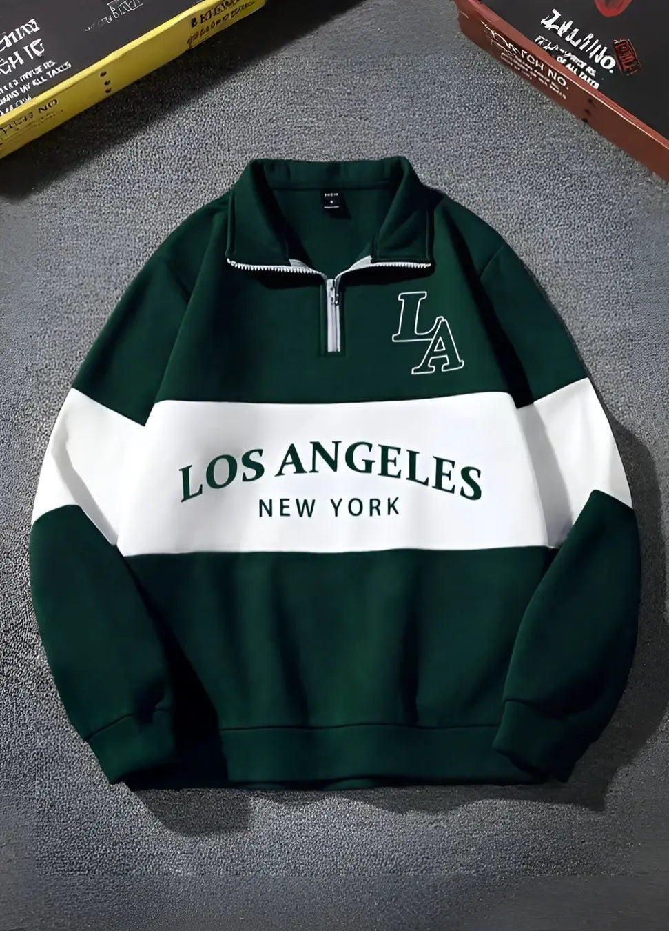 Men’s Los Angeles Print Winter Sweater – Stylish Men’s Winter Sweatshirt | DreamySet