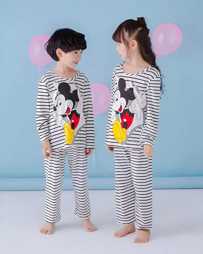 Mickey Mouse Print Kids Night Suit Soft Comfortable Pajama Set Pakistan