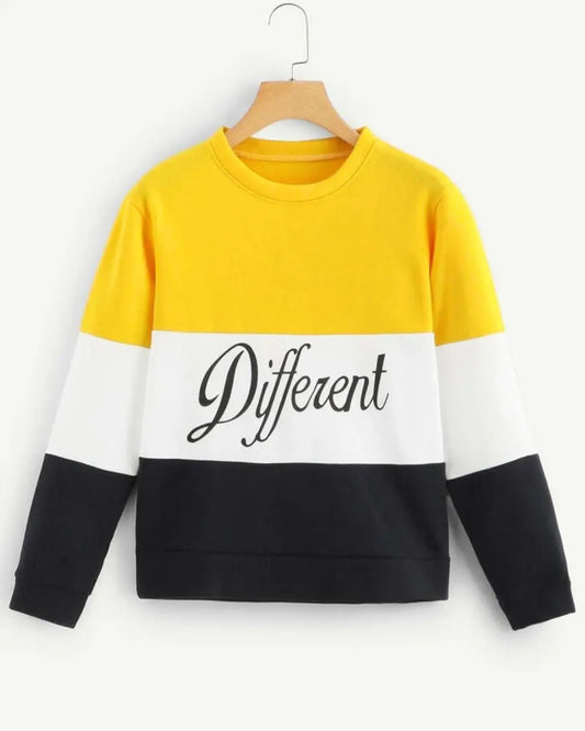 A warm winter sweatshirt shown in a variety of different printed designs.